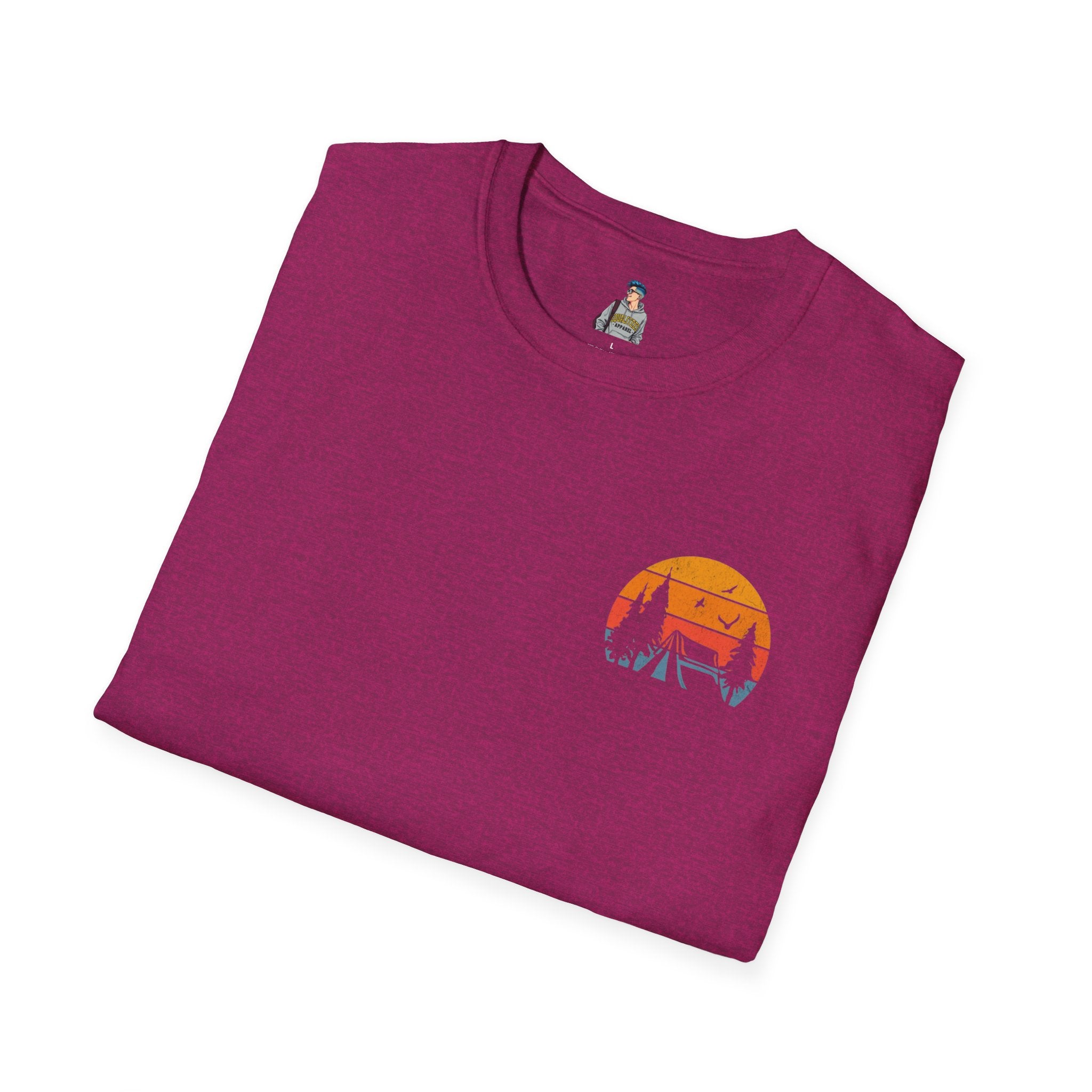 Unisex Softstyle T-Shirt - 'I'd Rather Be Camping' Adventure Tee