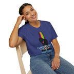 Unisex Softstyle T-Shirt - LGBTQ+ Empowerment T-Shirt: Conversion Therapy is Torture & We All Belong