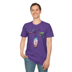Trans Caterpillar to Butterfly Transformation T-Shirt, Unisex Graphic T-Shirt