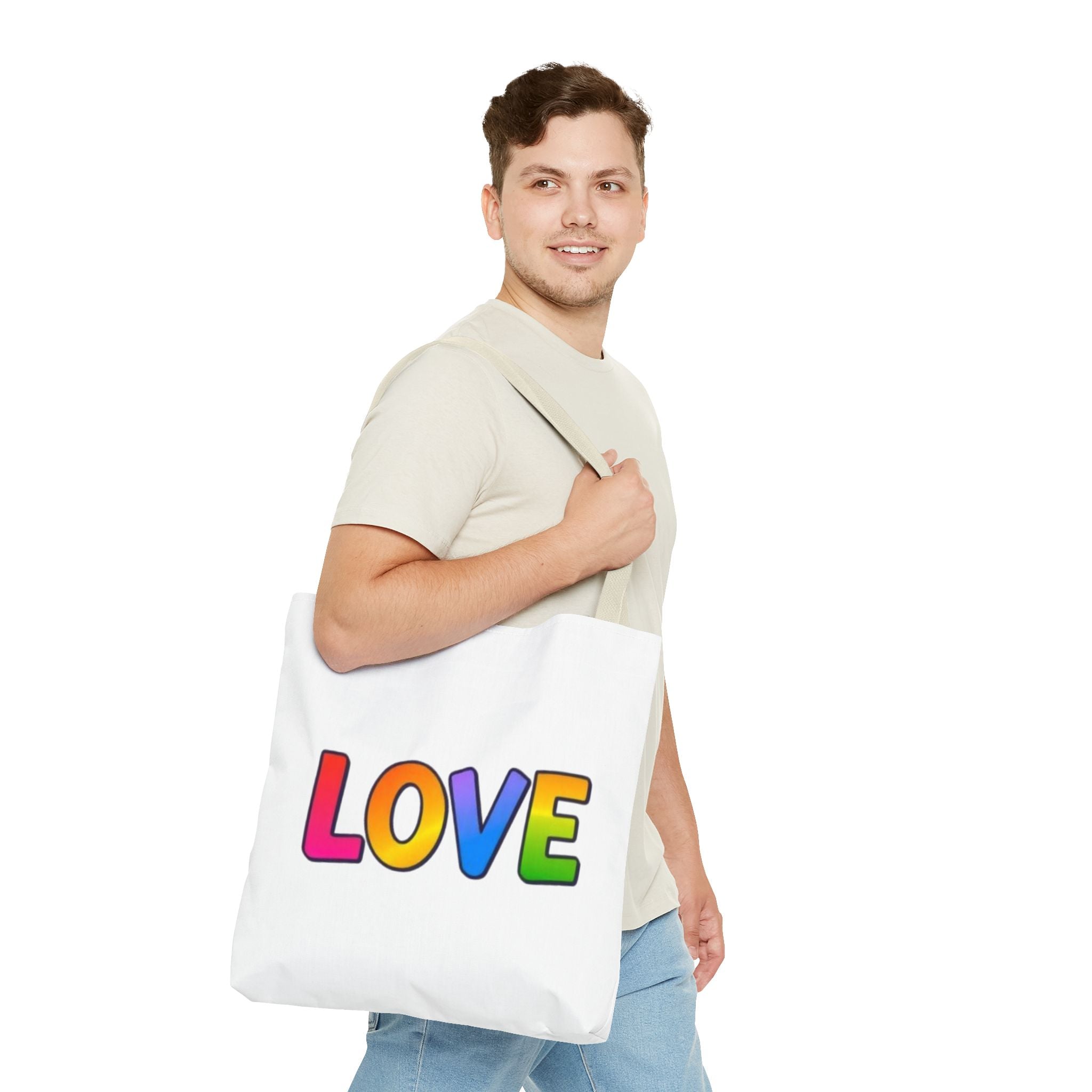 Rainbow Love Tote Bag
