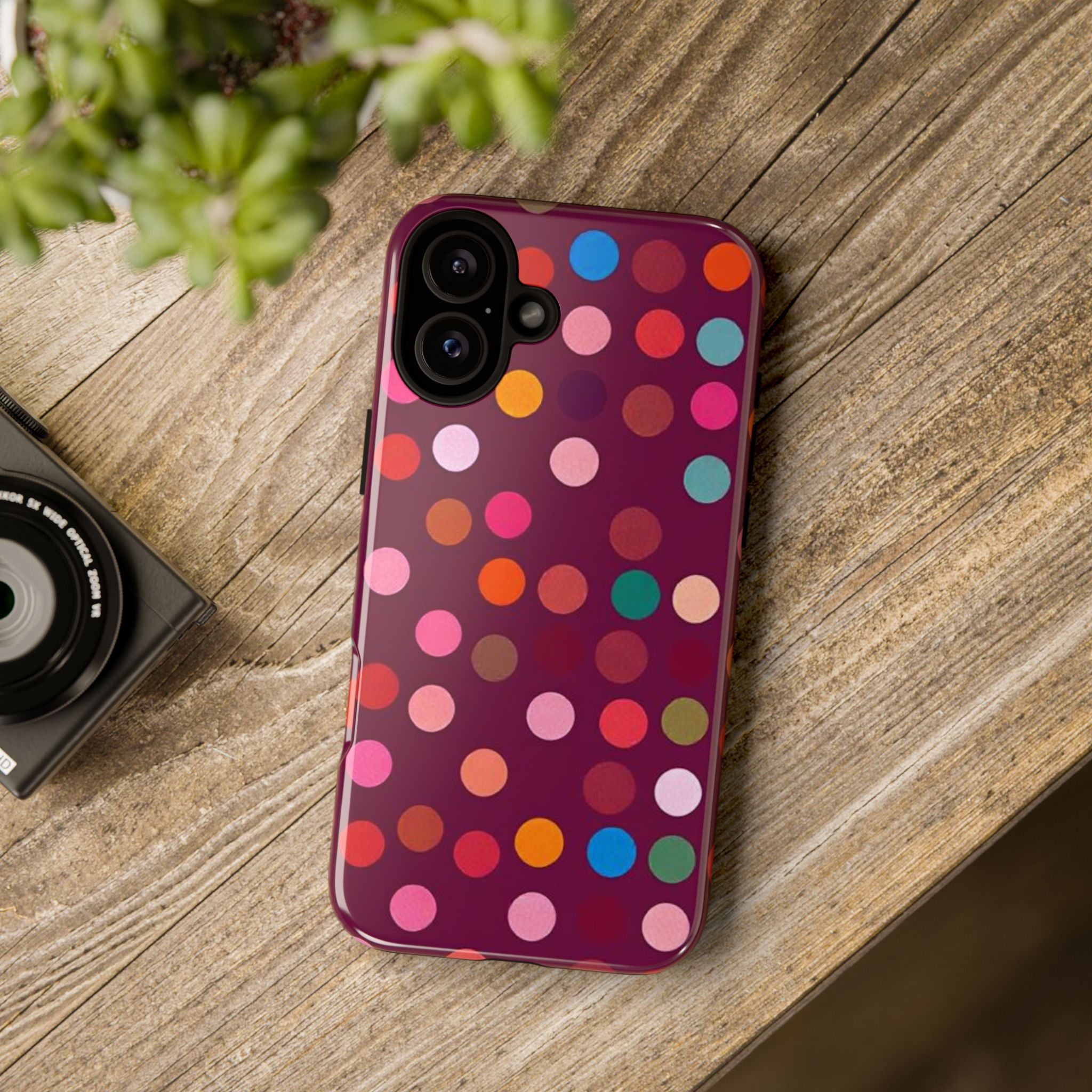 Polka Dot Tough Case for iPhone
