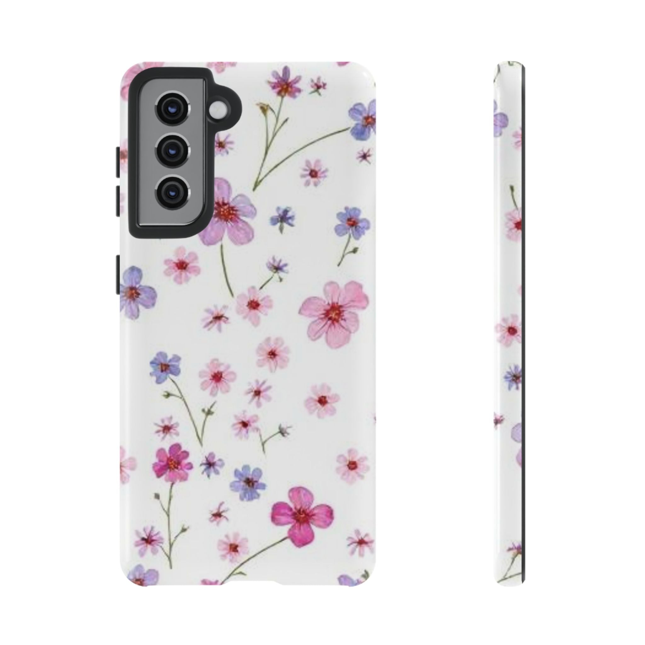 Pink Wildflower Tough Case for Android