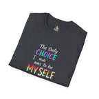 Unisex Softstyle T-Shirt - When Did You CHOOSE to Be Straight? Empowering LGBTQ+ Graphic Tee