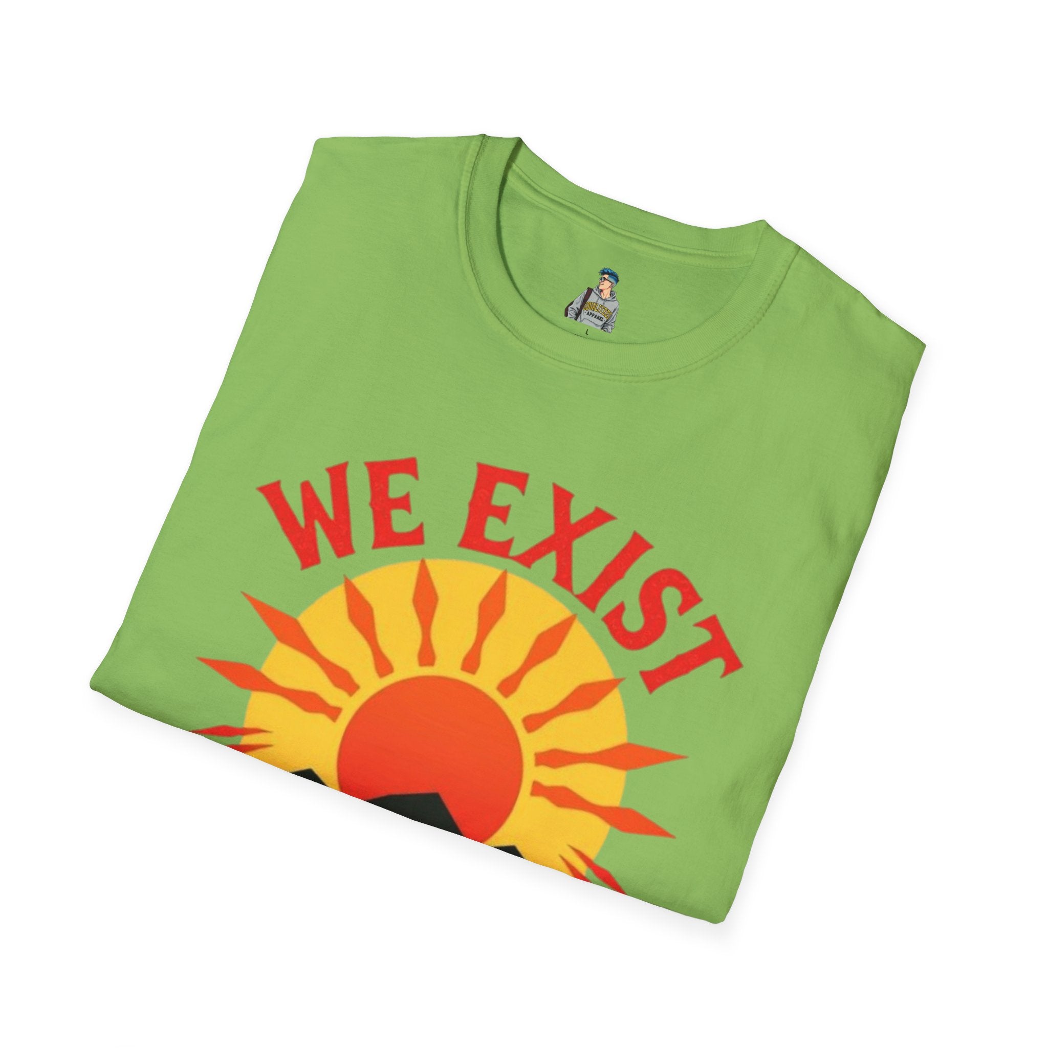 Unisex Softstyle T-Shirt, We Exist We Resist We Rise