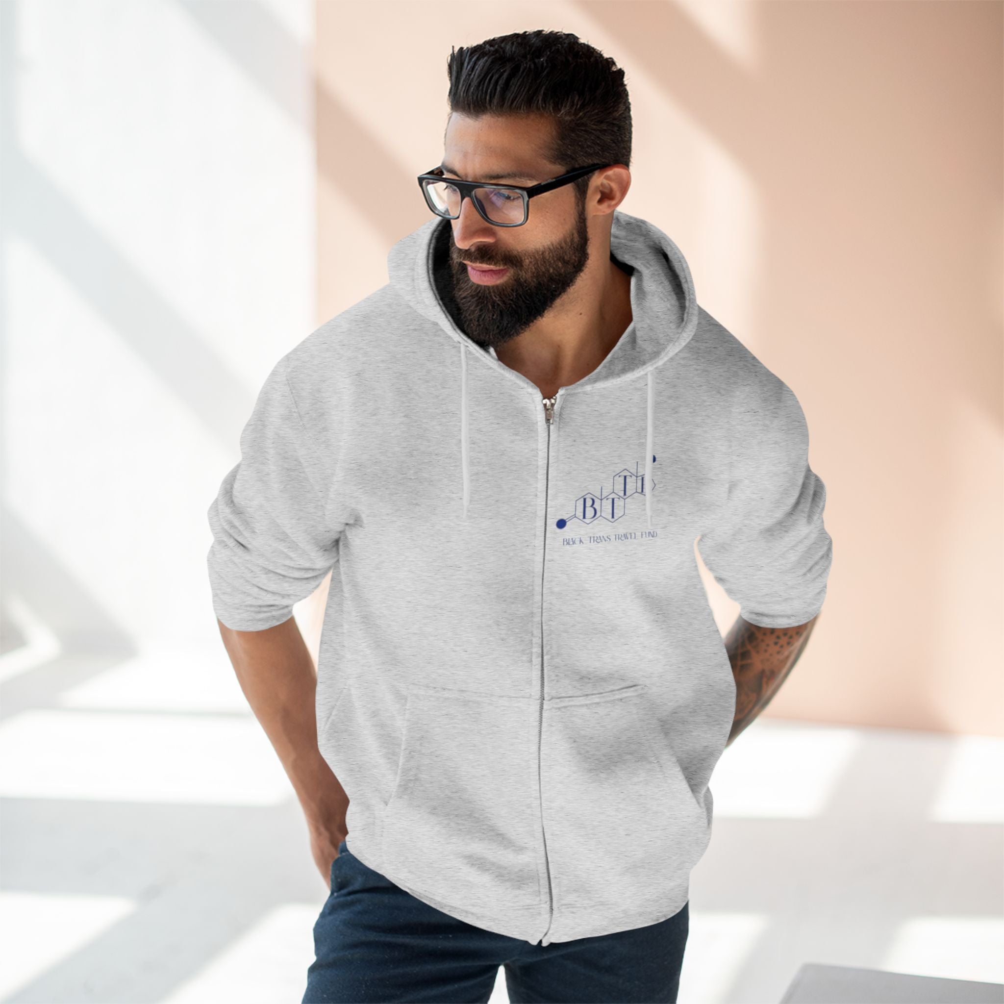 BTTF - Black Trans Travel Fund Unisex Zip-Up Hoodie