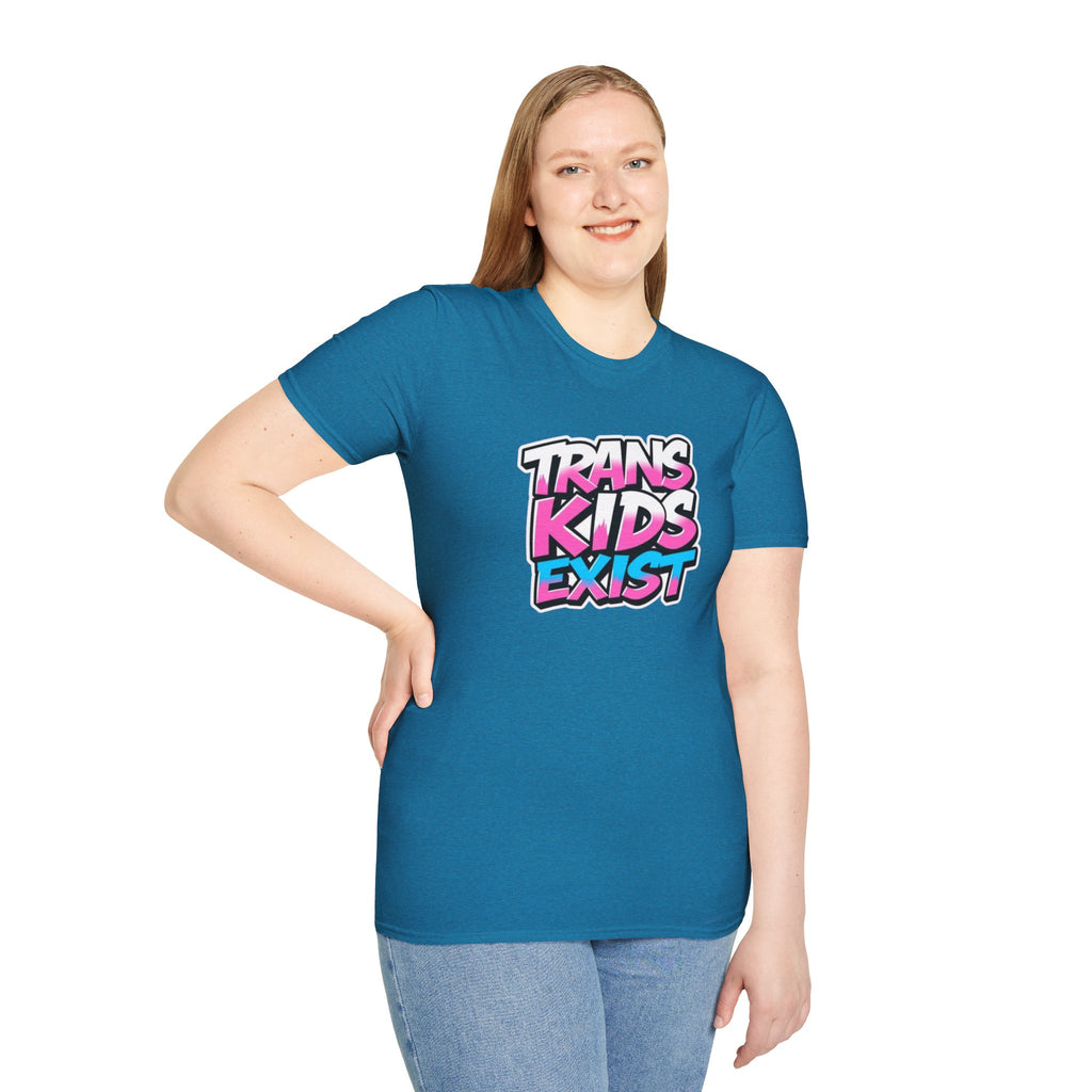 Trans Kids Exist Unisex Softstyle T-Shirt