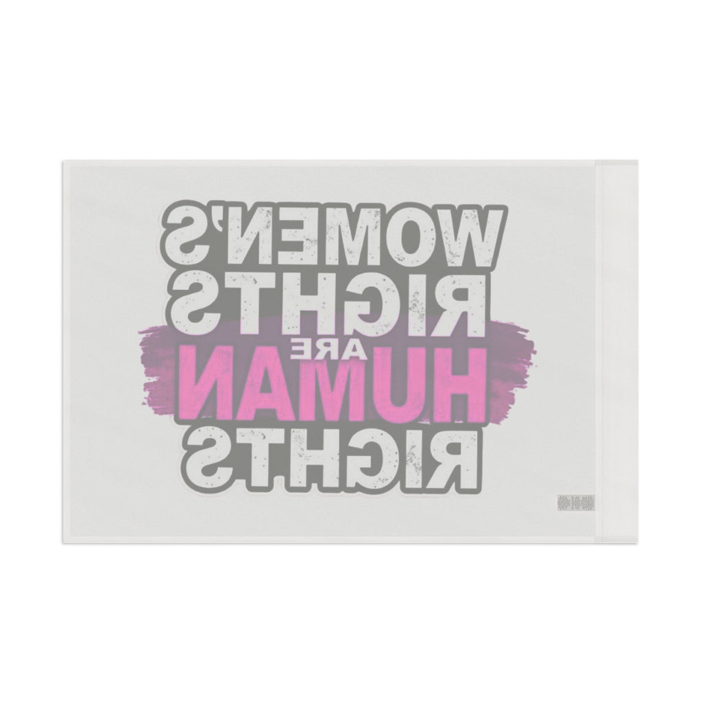 Women's Rights are Human Rights Protest Flag