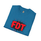 Unisex Softstyle T-Shirt with 'FDT' Graphic - Casual Streetwear for Everyday Style