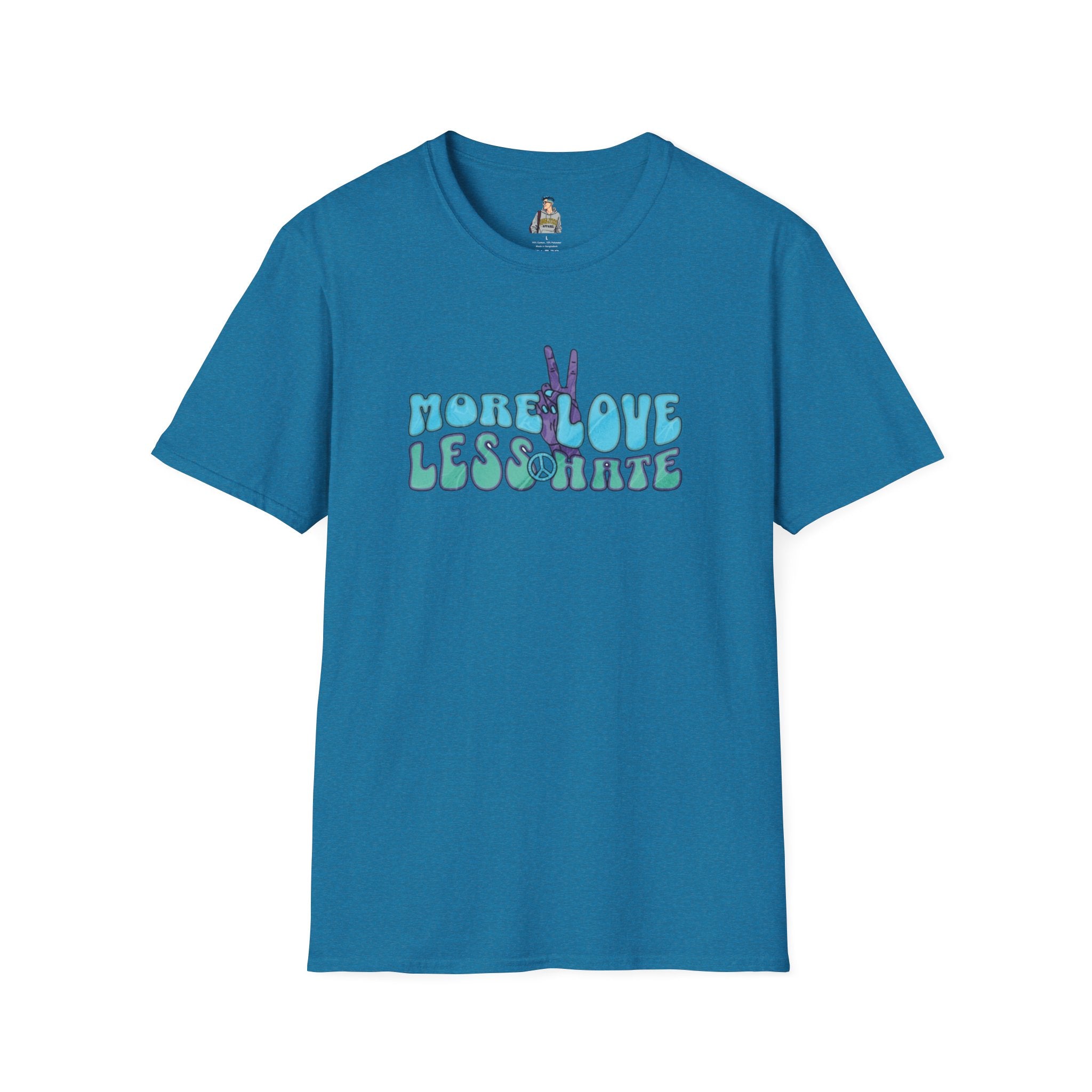 More Love Less Hate Unisex Softstyle T-Shirt