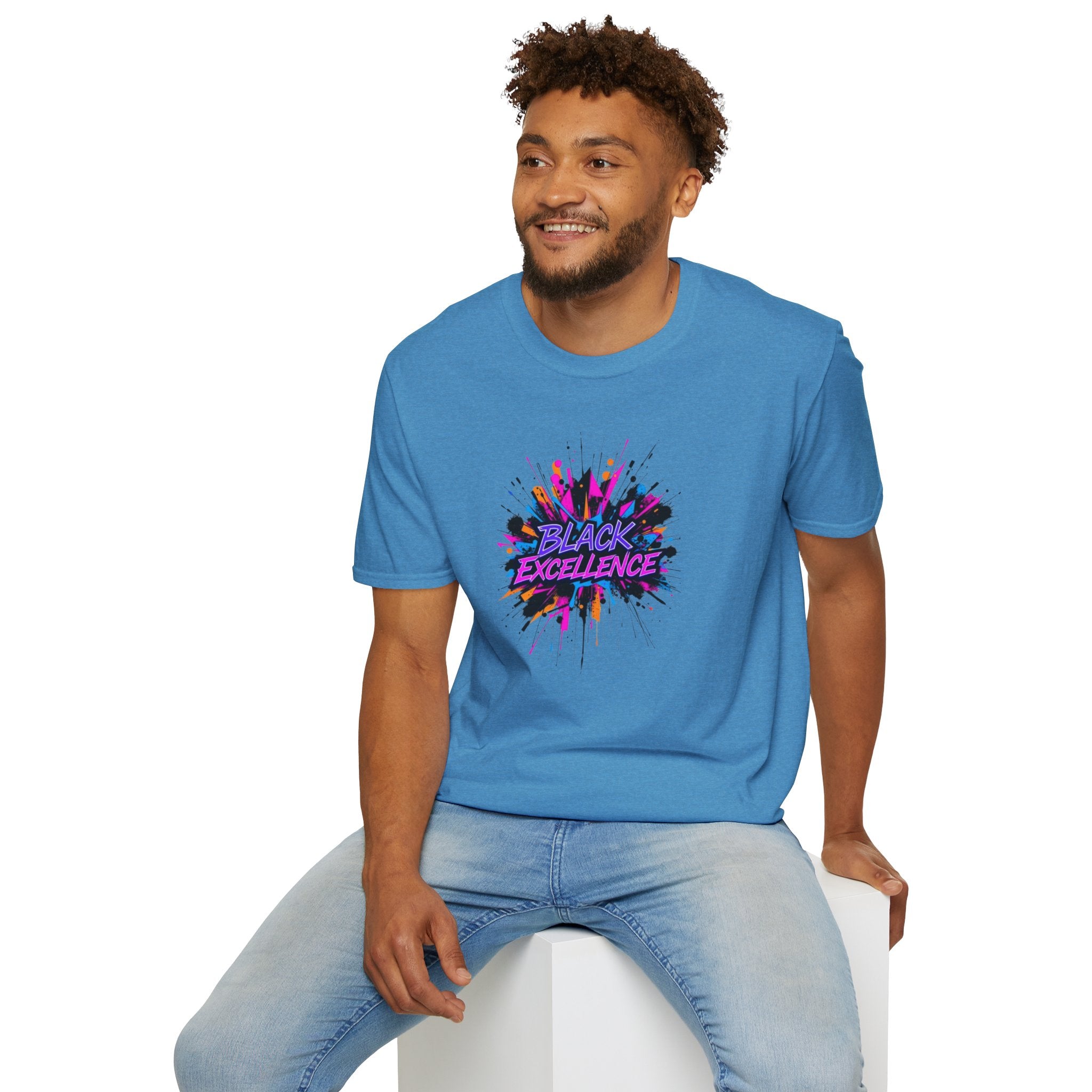 Unisex Softstyle T-Shirt - Black Excellence Graphic Tee