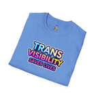 Unisex Softstyle T-Shirt - Trans Visibility Saves Lives Statement Tee