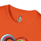 Let Your Love Flow Rainbow Heart T-Shirt