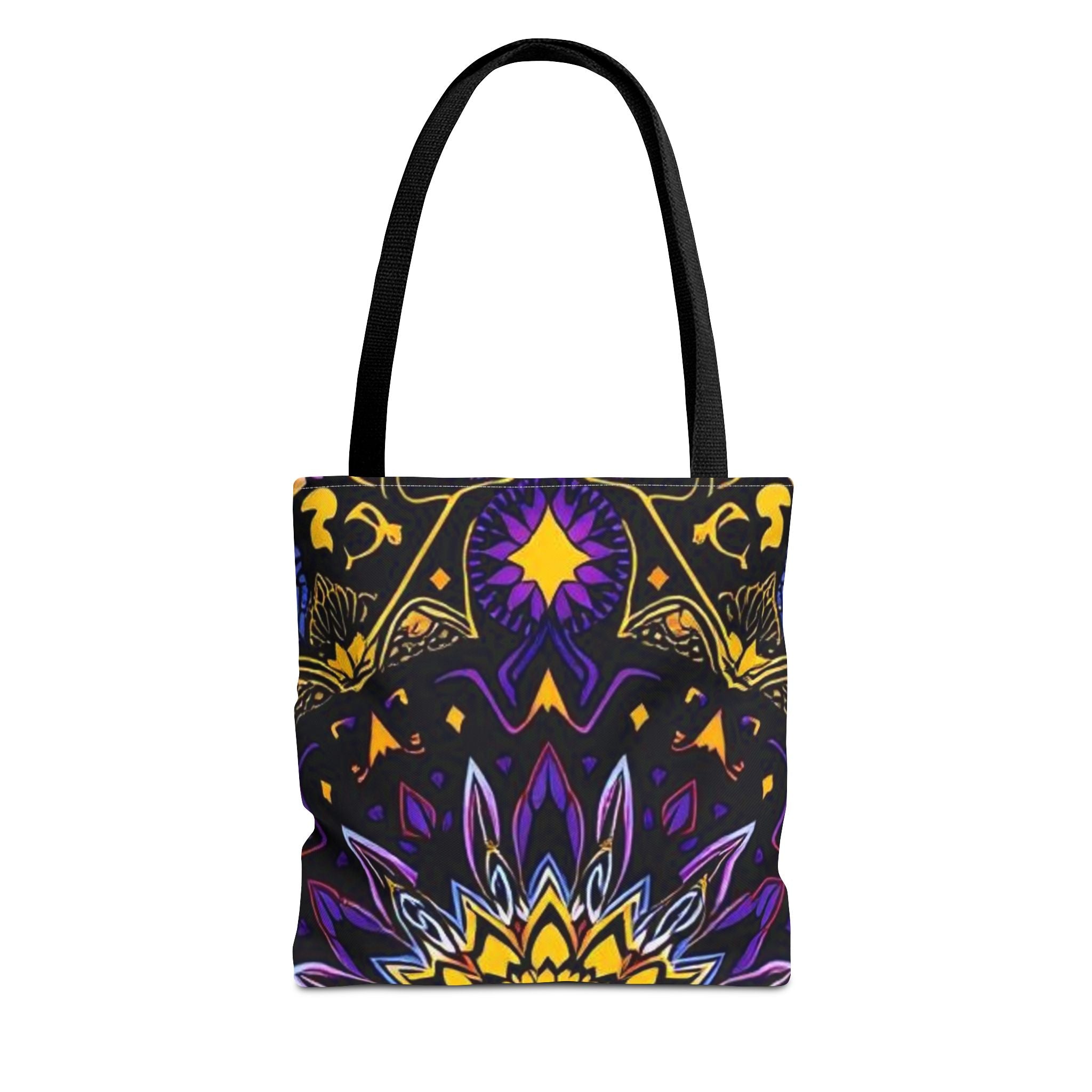 Purple & Yellow Design Tote Bag