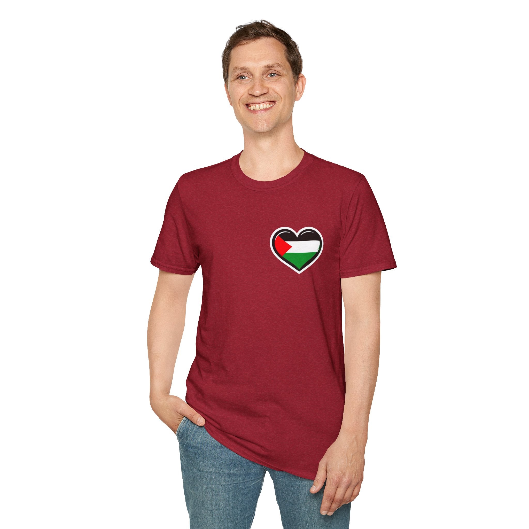 Unisex Softstyle T-Shirt: Stand with Gaza & We Are All Palestine Graphic Tee