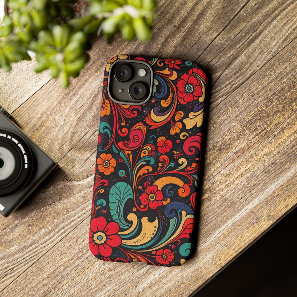 Floral Paisley Tough Case for iPhone — Vibrant Protective Phone Cover