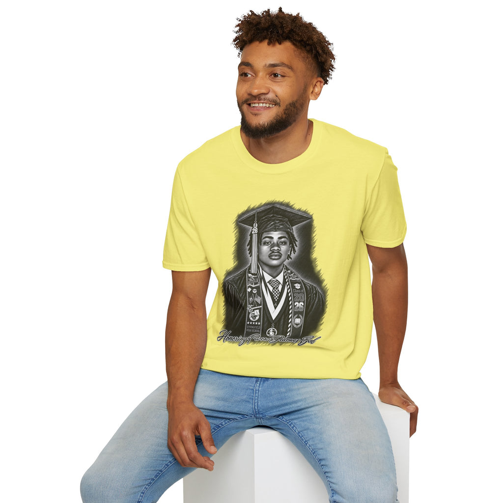 Portrait Front and Back - In Memory of Pierre Damas Bel T-Shirt