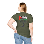 Unisex Softstyle T-Shirt: Stand with Gaza & We Are All Palestine Graphic Tee