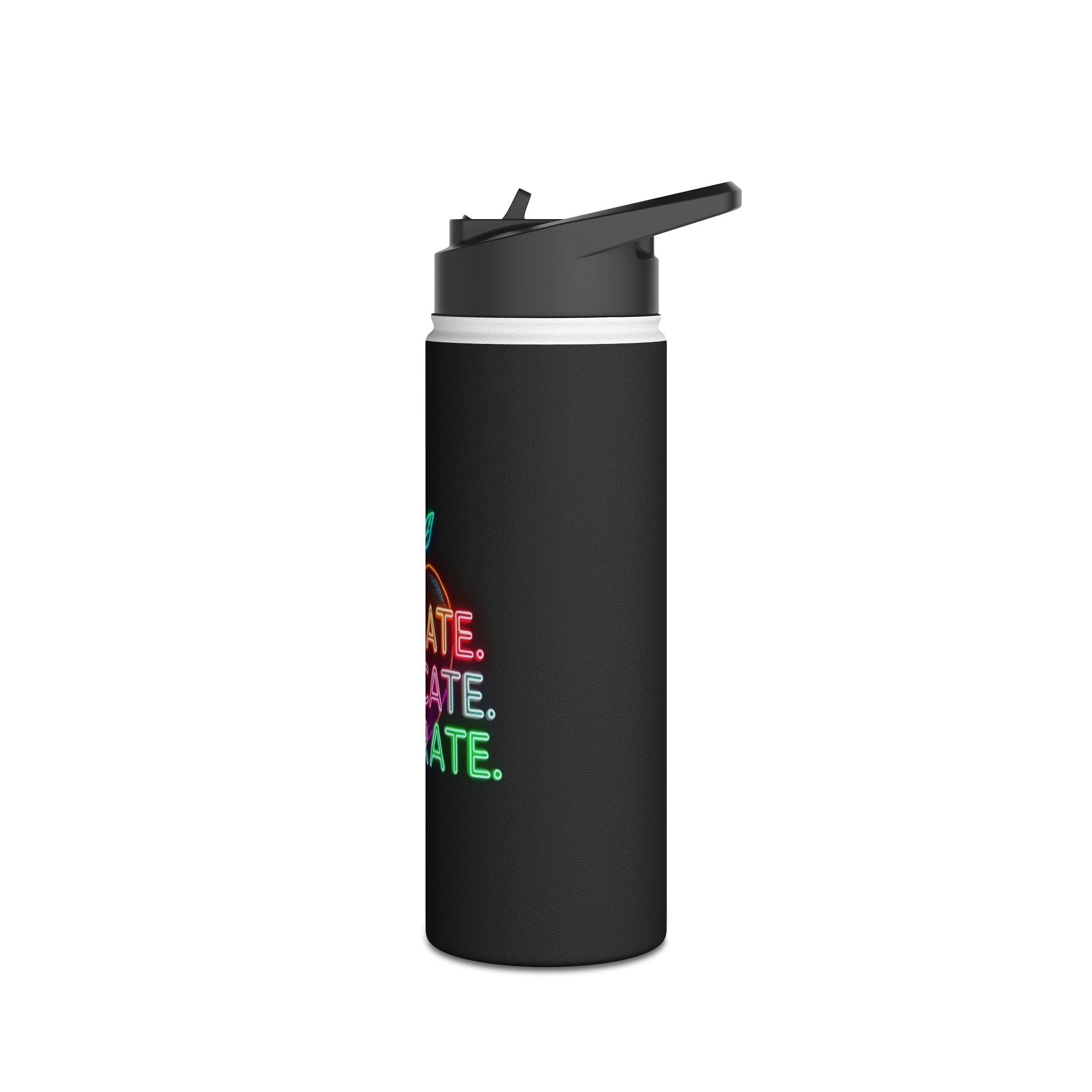Teaching While Queer Stainless Steel Water Bottle - Perfect for Educators and Allies