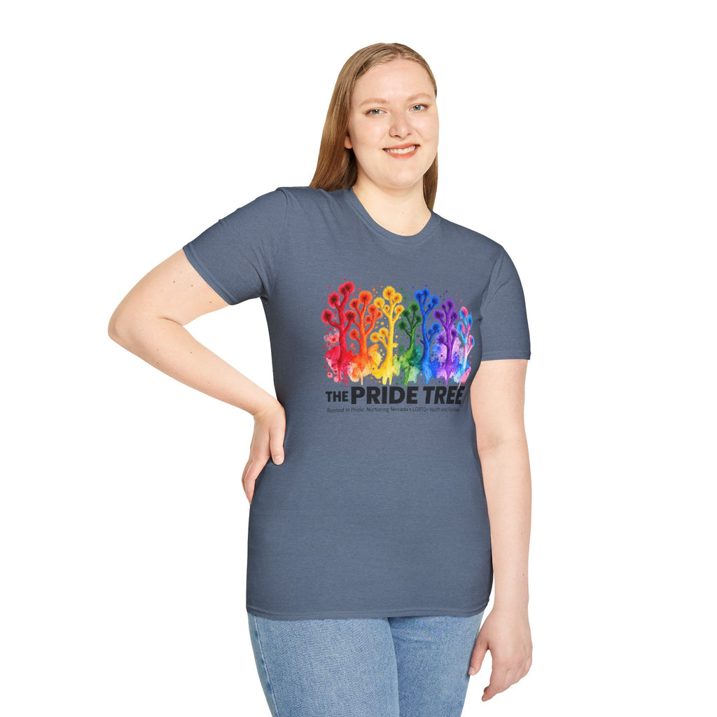Pride Tree Las Vegas T-Shirt - Black Text