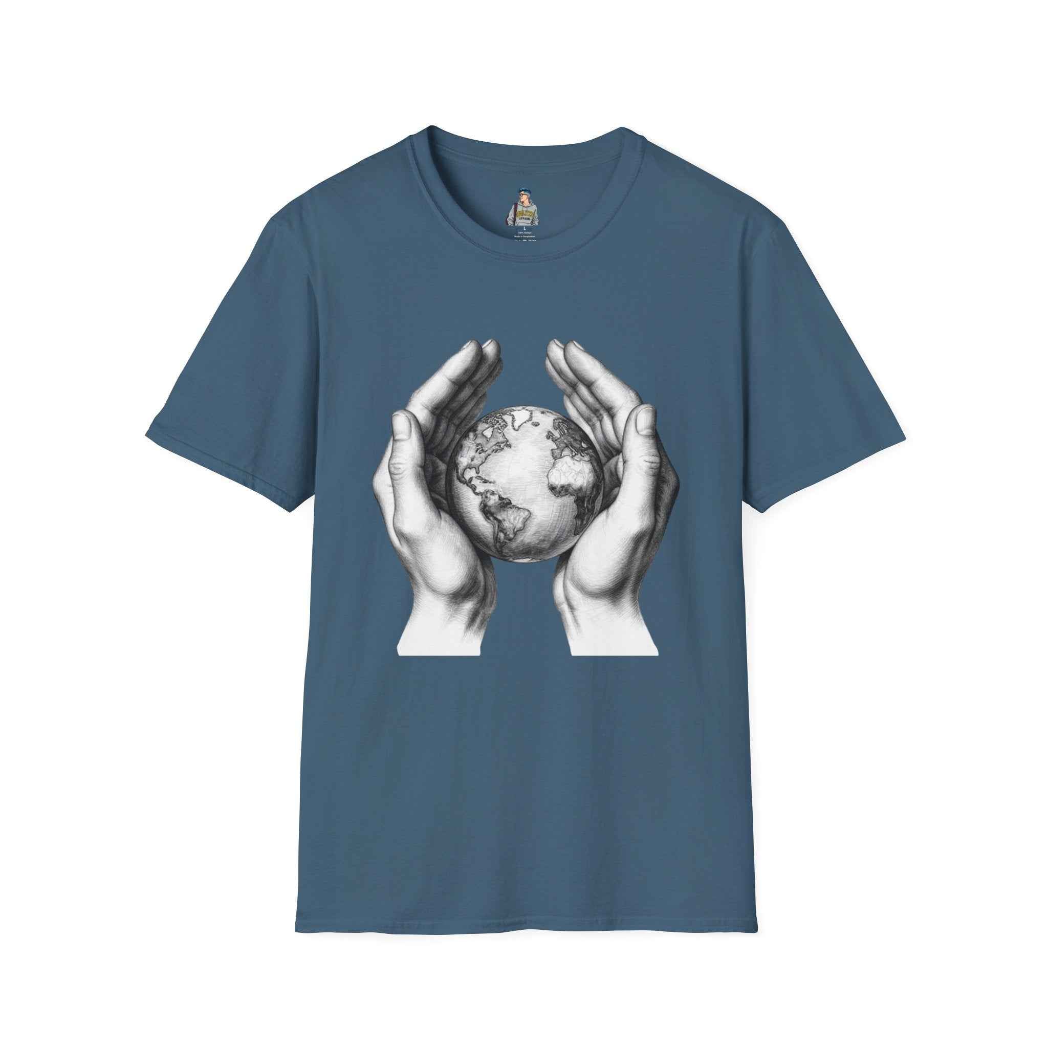 Earth in Your Hands T-Shirt — Protect the Planet Graphic Tee