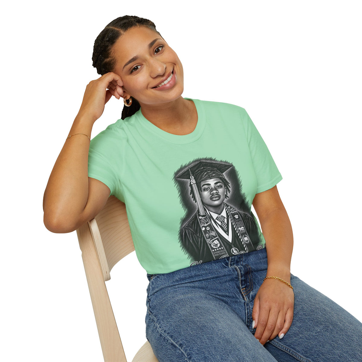 Portrait Front and Back - In Memory of Pierre Damas Bel T-Shirt