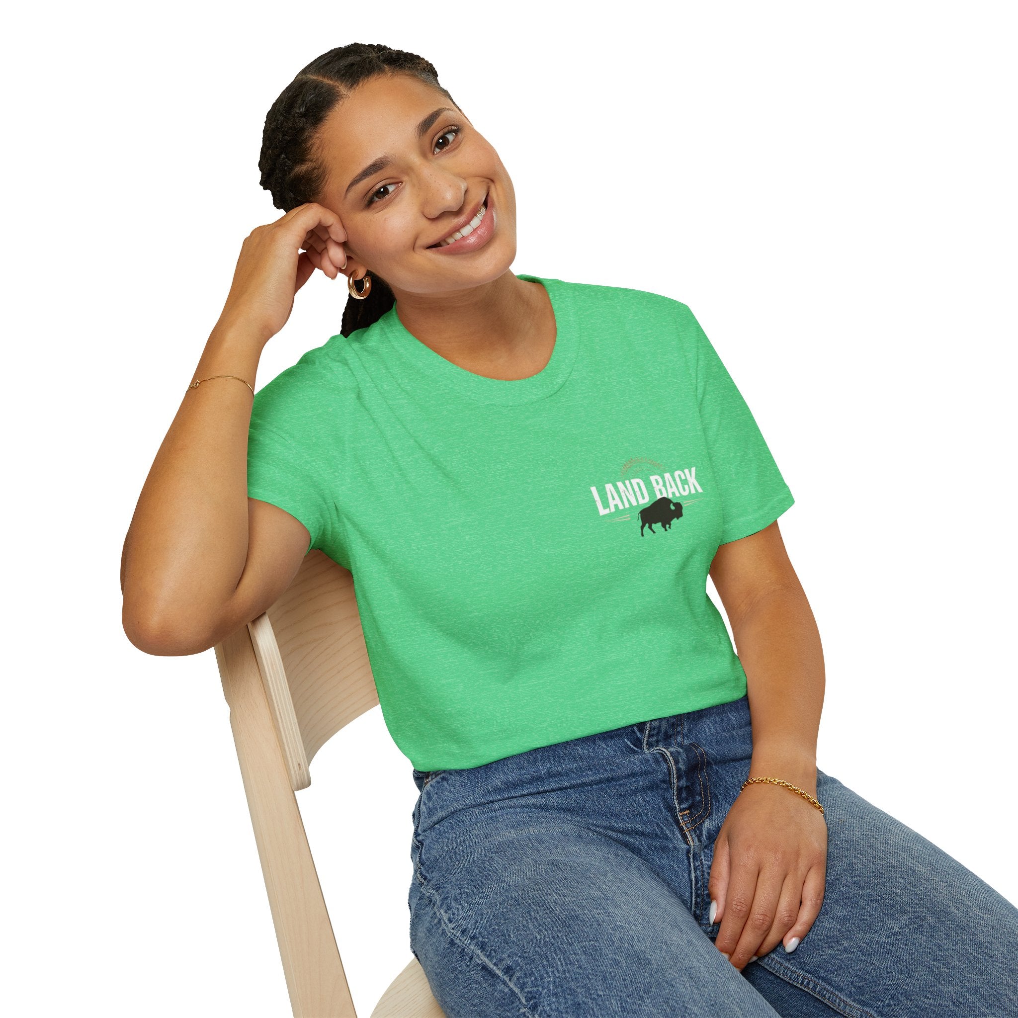 'Land Back' Unisex Softstyle T-shirt