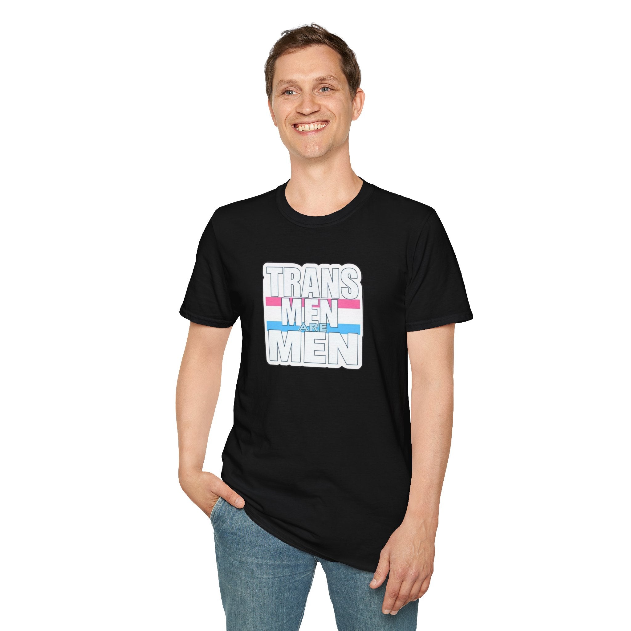 Unisex Softstyle T-Shirt - 'Trans Men Are Men' Statement Tee