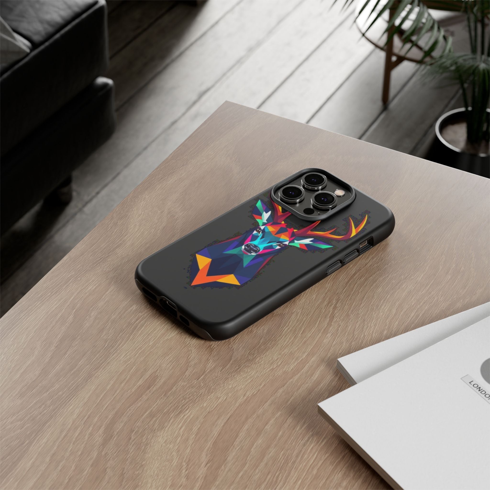 Colorful Fractal Deer Art Design Tough Case For Android & iPhone