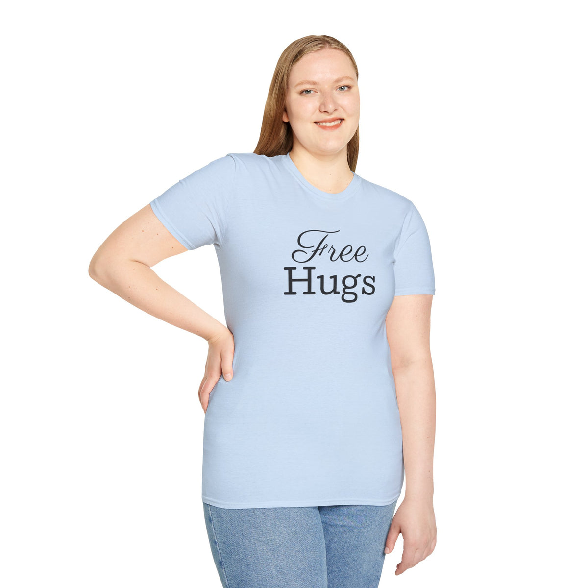 Emotional Support Human Free Hugs Unisex Softstyle T-Shirt