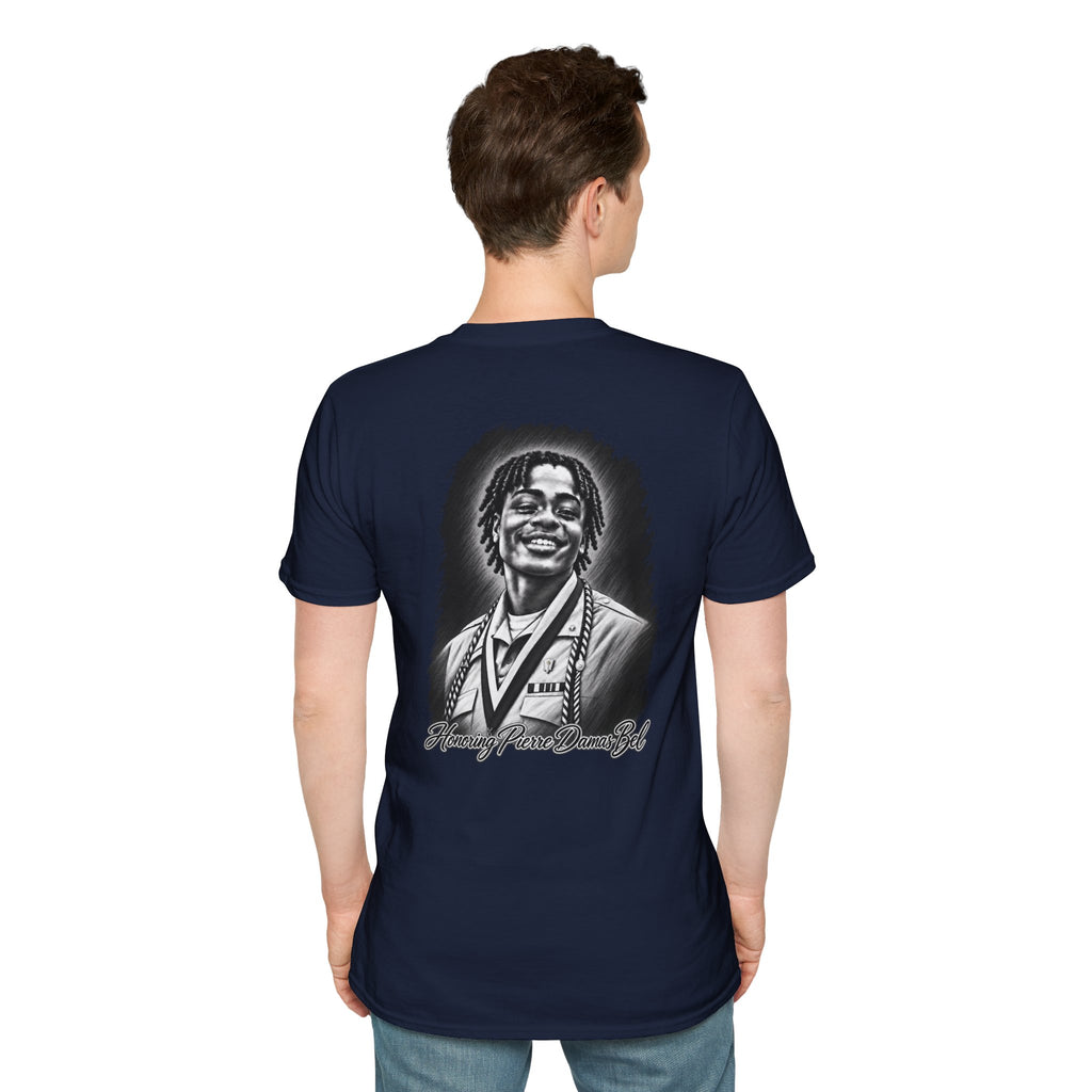 Portrait Front and Back - In Memory of Pierre Damas Bel T-Shirt