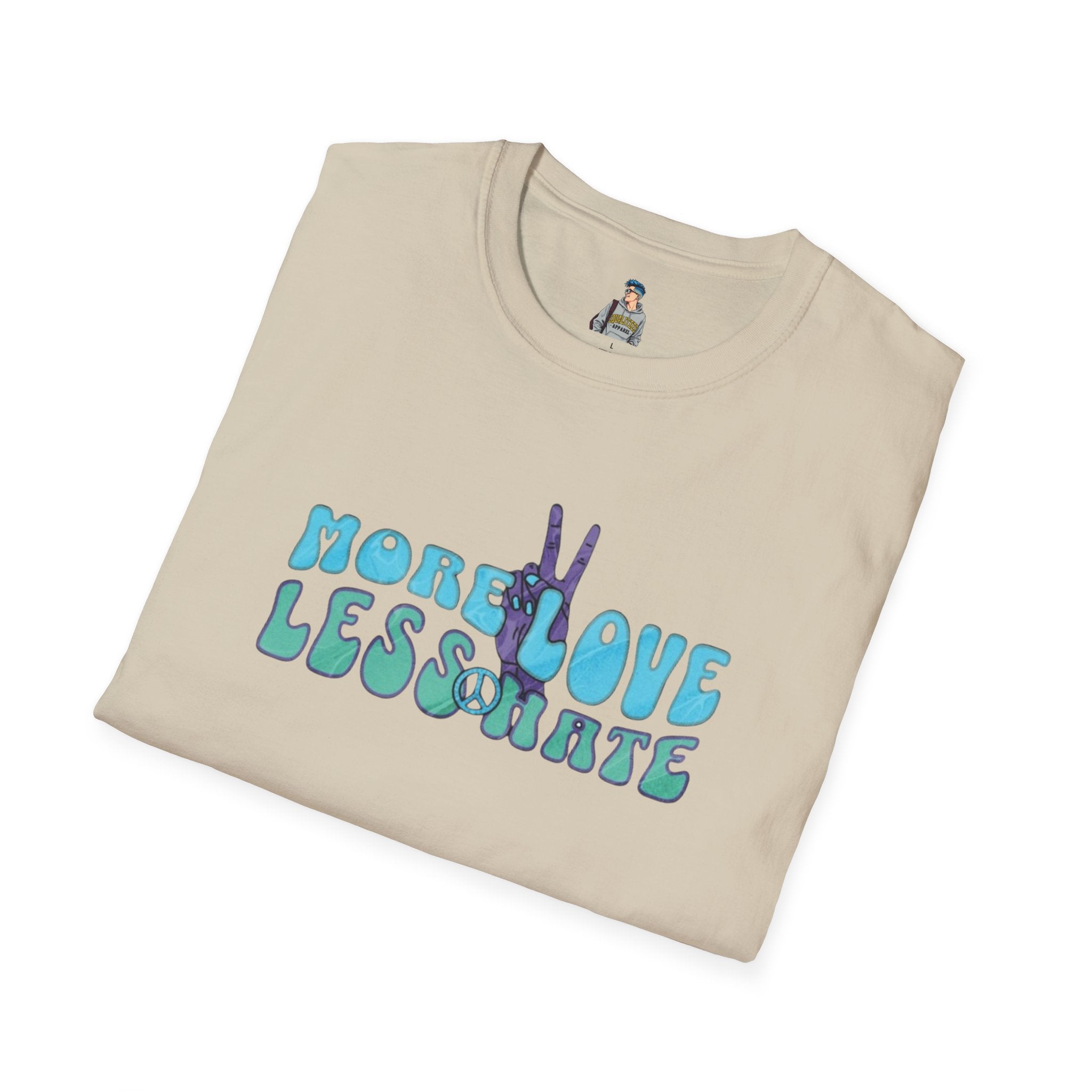 More Love Less Hate Unisex Softstyle T-Shirt