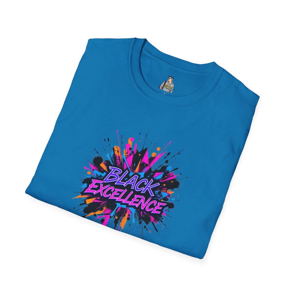 Unisex Softstyle T-Shirt - Black Excellence Graphic Tee