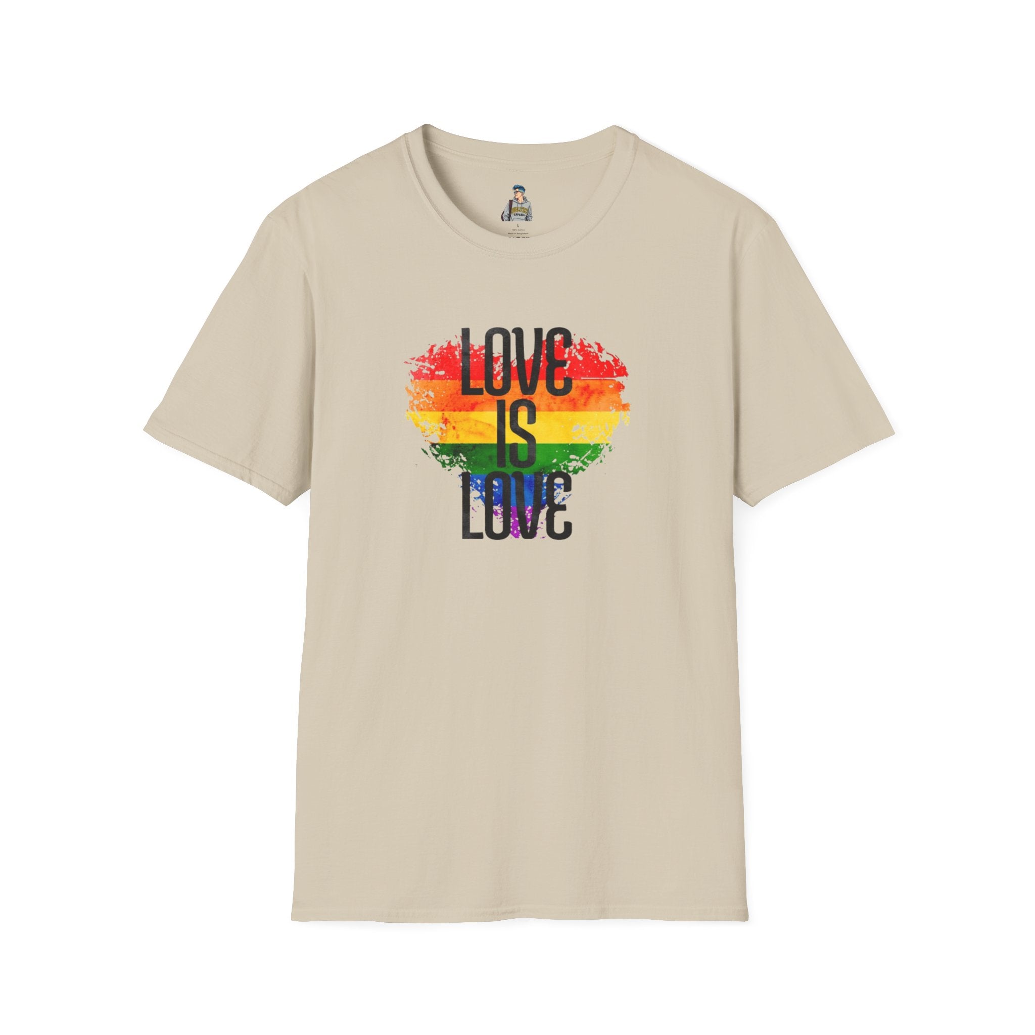 Pride Love Is Love Unisex Softstyle T-Shirt - EqualiTees.Me