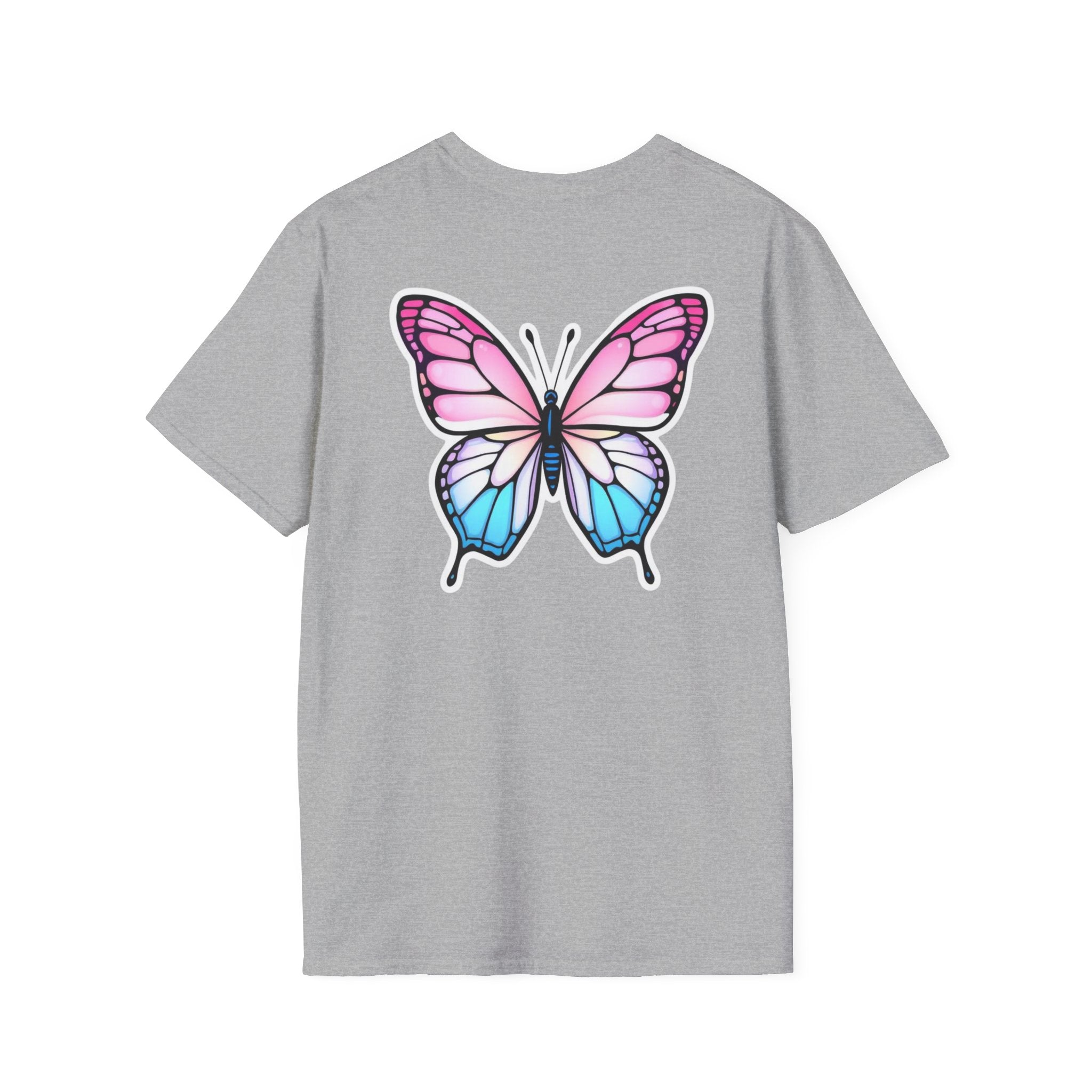 Trans Caterpillar to Butterfly Graphic T-Shirt