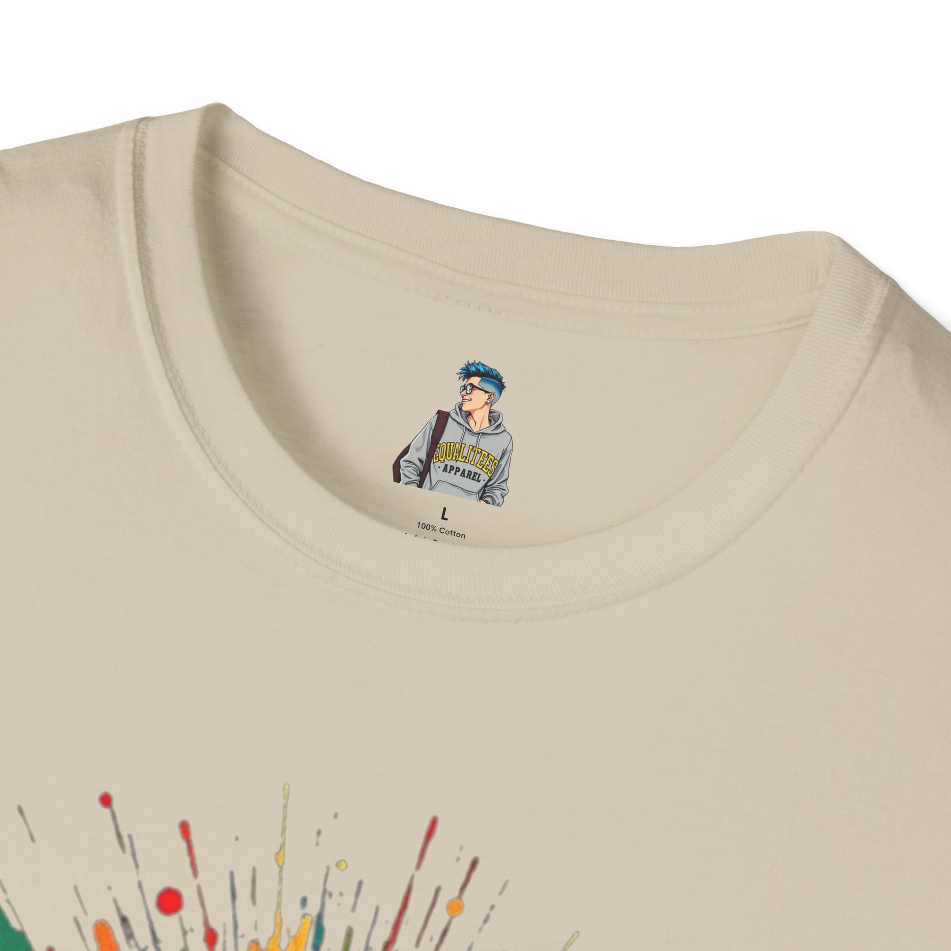 We All Belong Unisex Softstyle T-Shirt - Colorful Pride Tee
