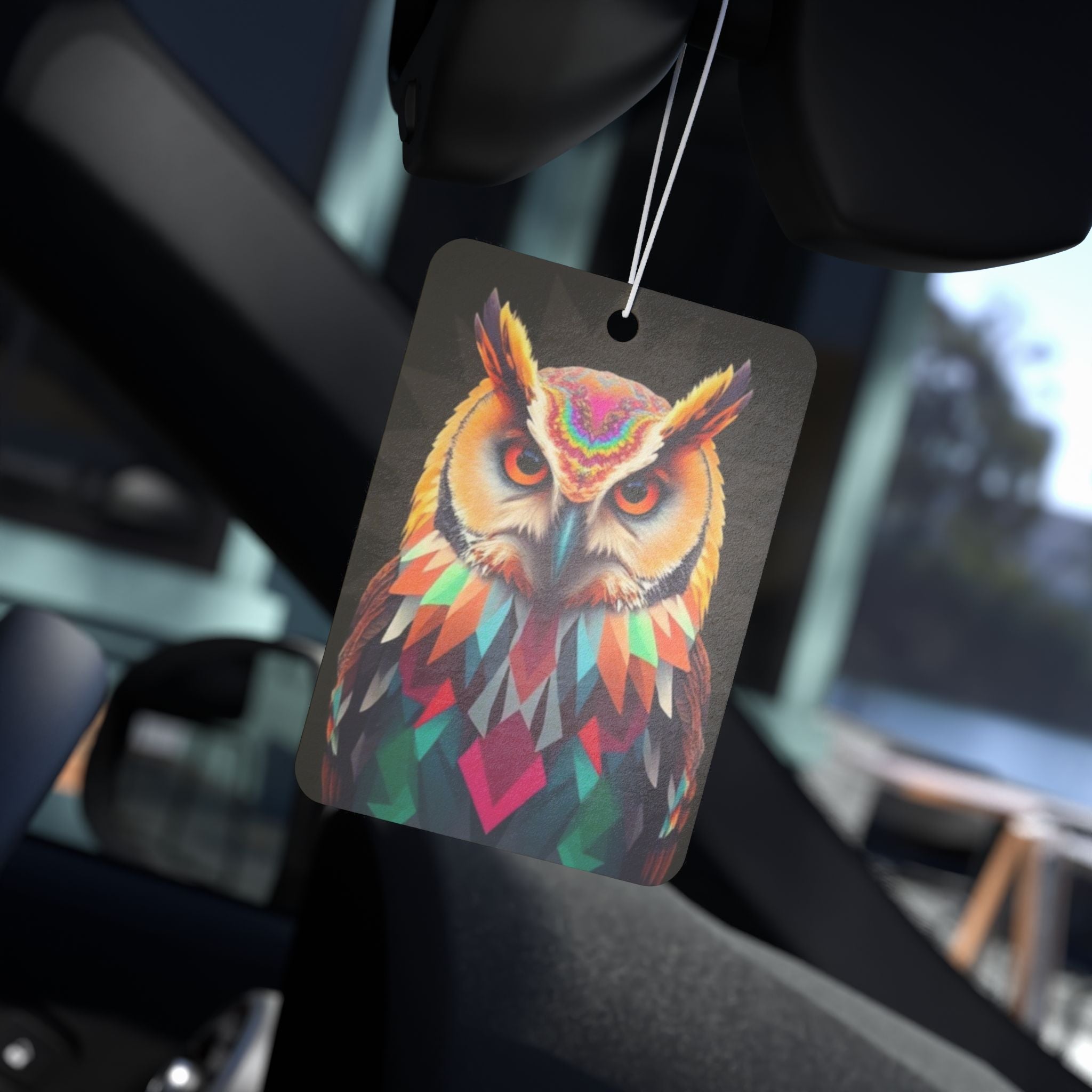 Fractal Owl - Car Air Freshener - Eclectic and Aromatic