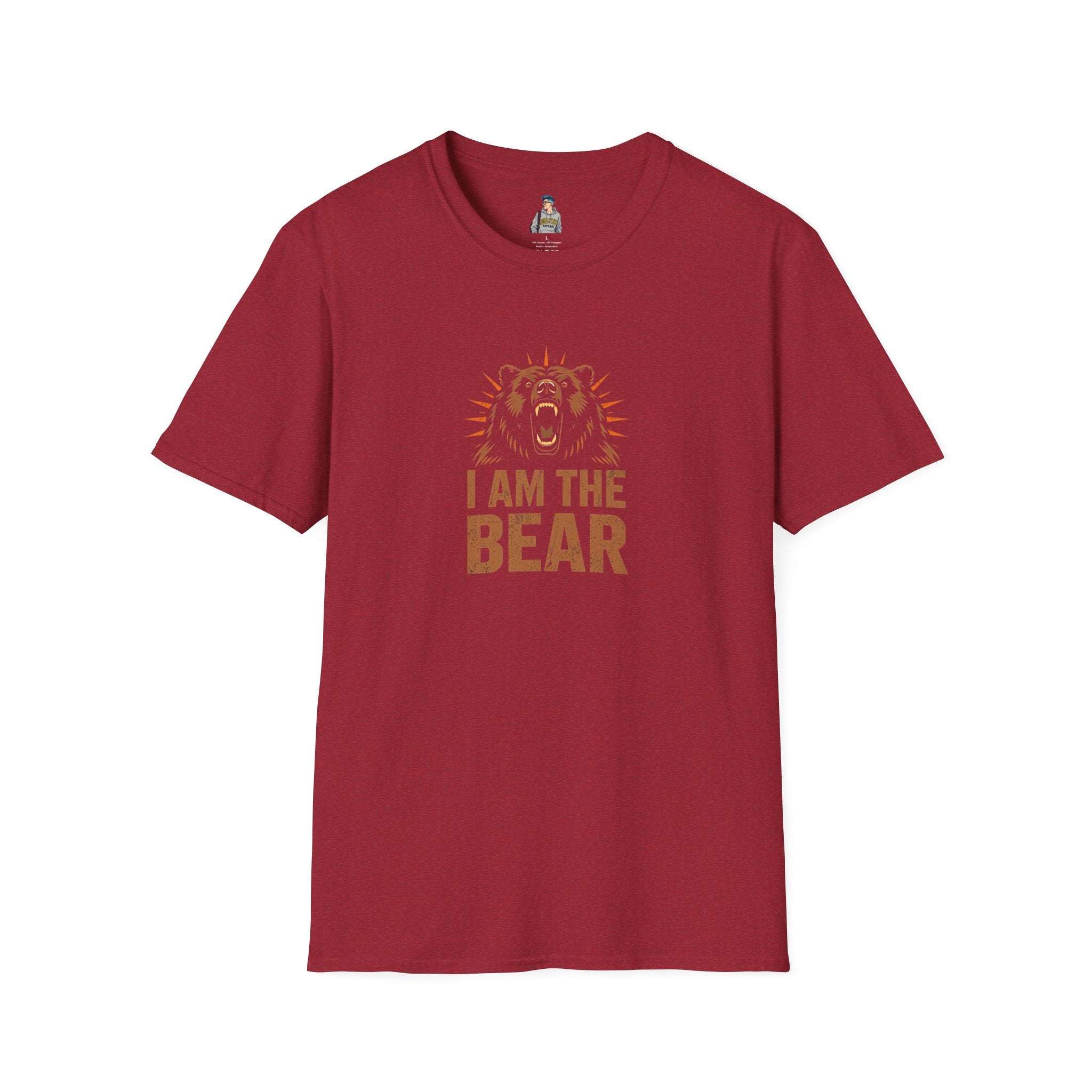 I Am The Bear, Strong Men Respect Women Unisex Softstyle T-Shirt