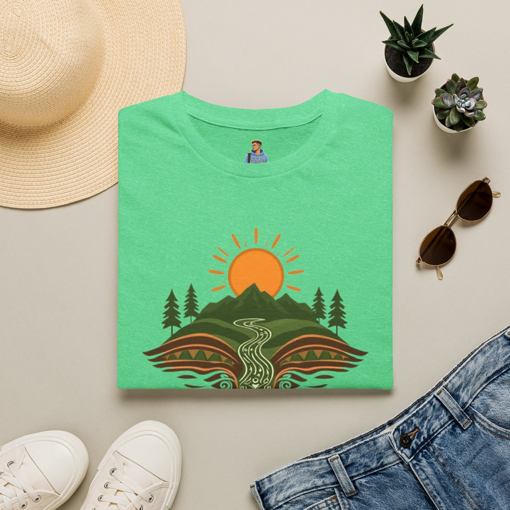 Mountain Scene Unisex Softstyle T-shirt