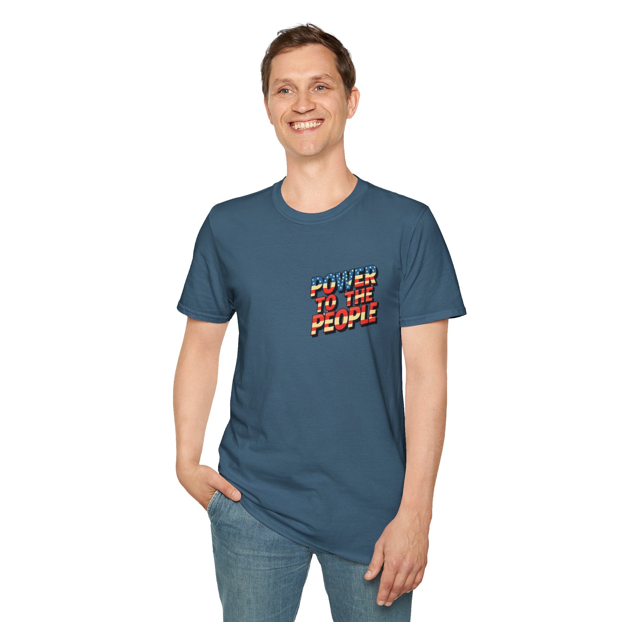 Power to the People Unisex Softstyle T-Shirt Classic Protest Tee