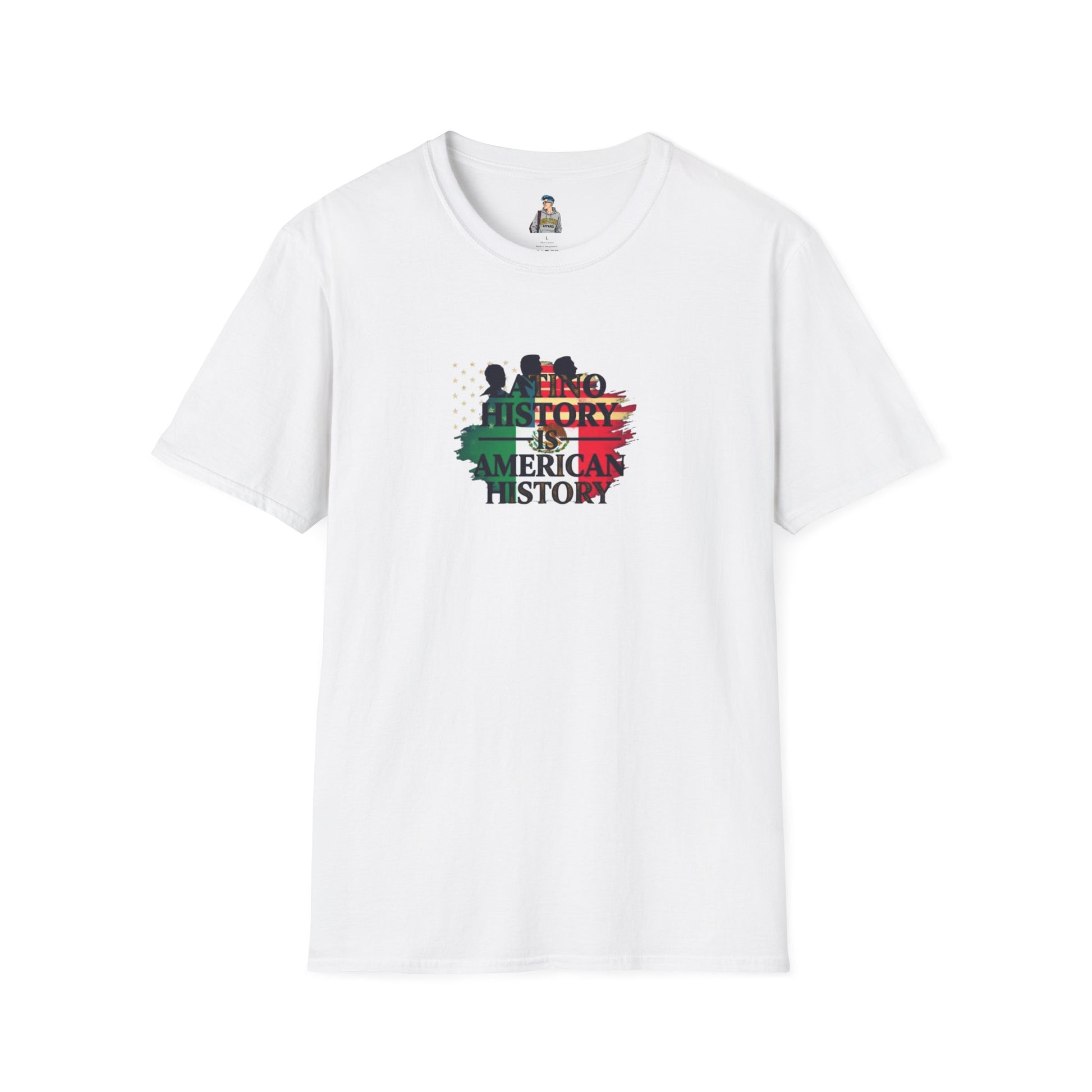 Unisex Softstyle T-Shirt - 'Latino History is American History' Graphic Tee