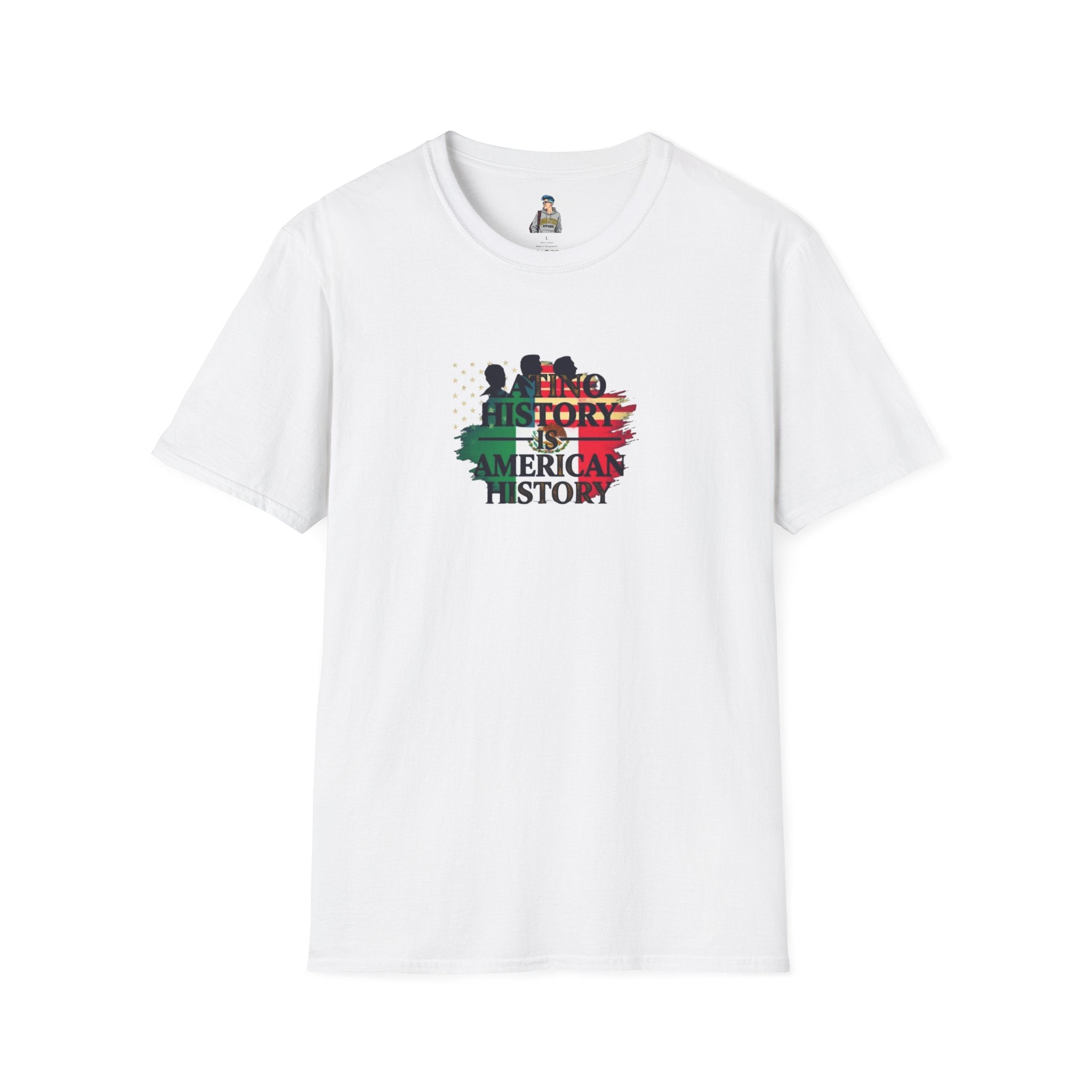 Unisex Softstyle T-Shirt - 'Latino History is American History' Graphic Tee