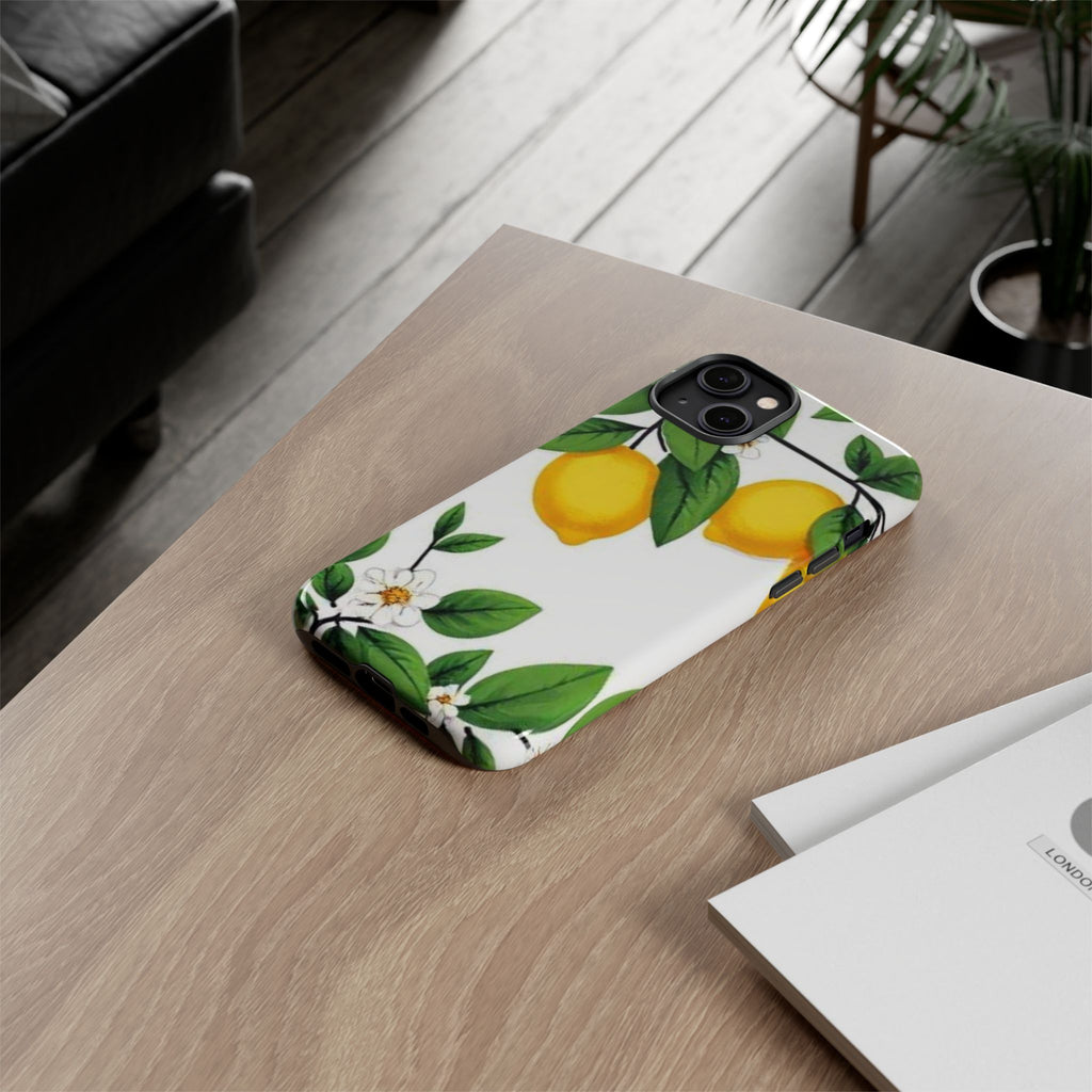 Lemon Blossom Tough Phone Case for iPhone