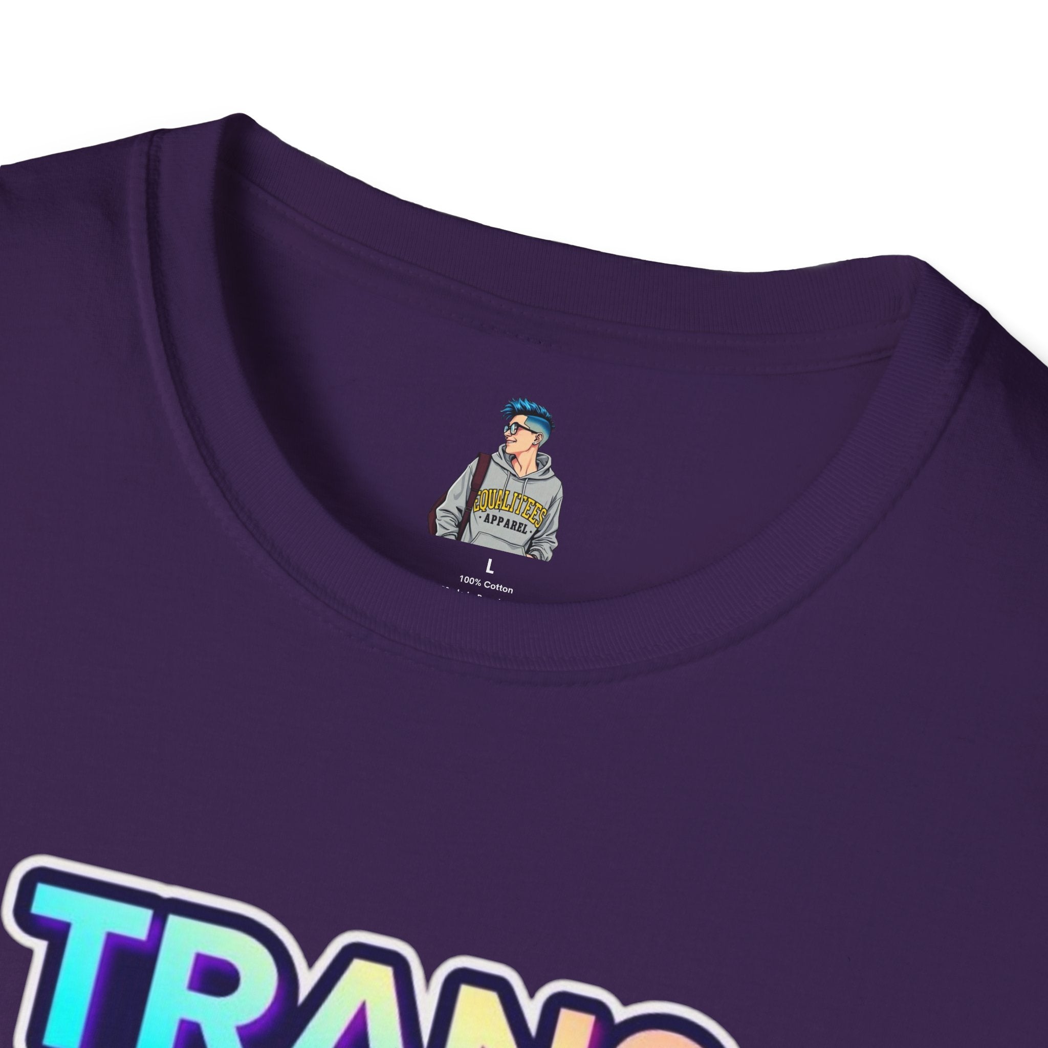 Unisex Softstyle T-Shirt - Trans Visibility Saves Lives Statement Tee