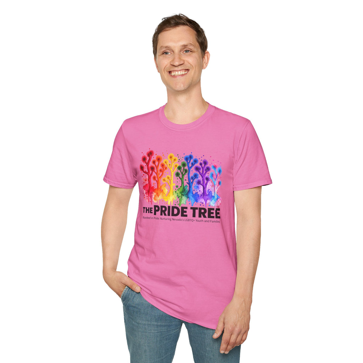 Pride Tree Las Vegas T-Shirt - Black Text