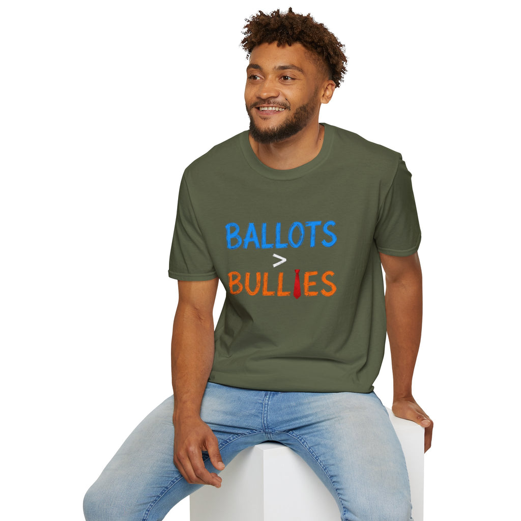 Ballots > Bullies T-Shirt — "I Will Not Be Intimidated" Voter Rights Tee
