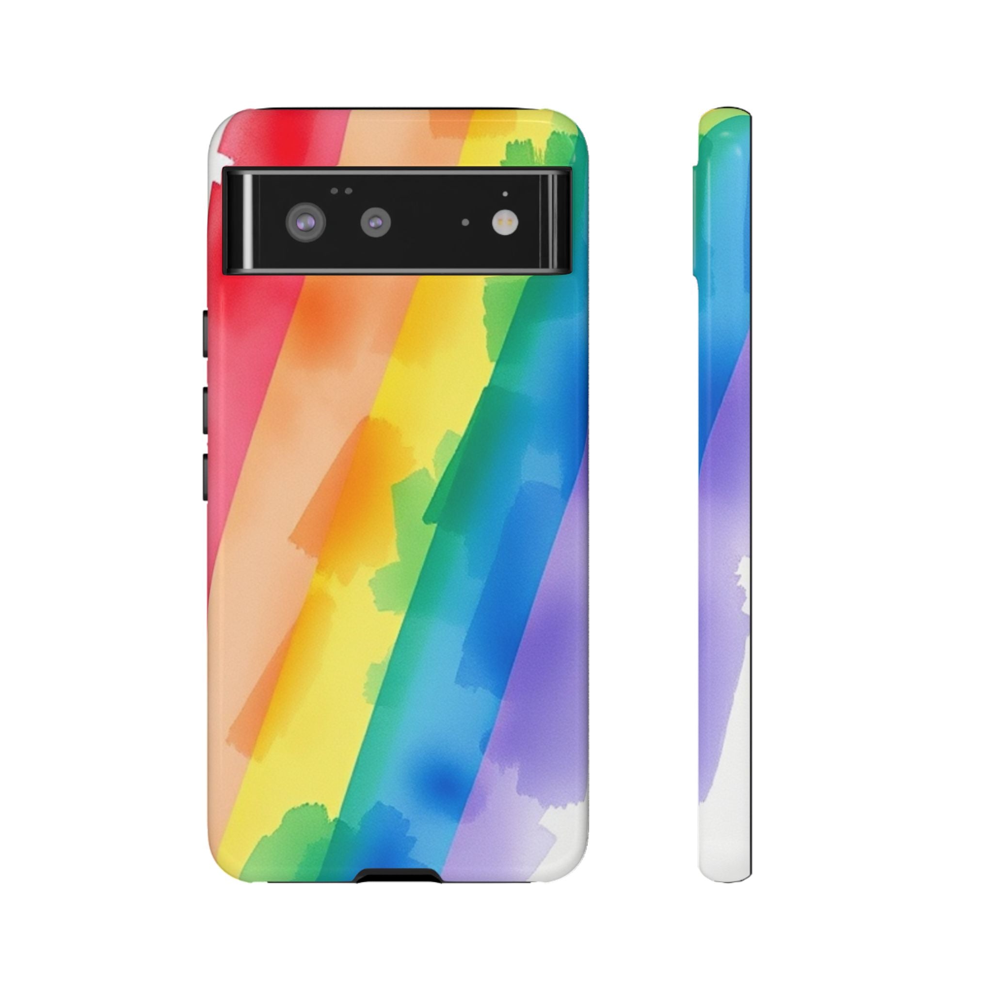 Rainbow Watercolor Art Tough Cases For Android & iPhone