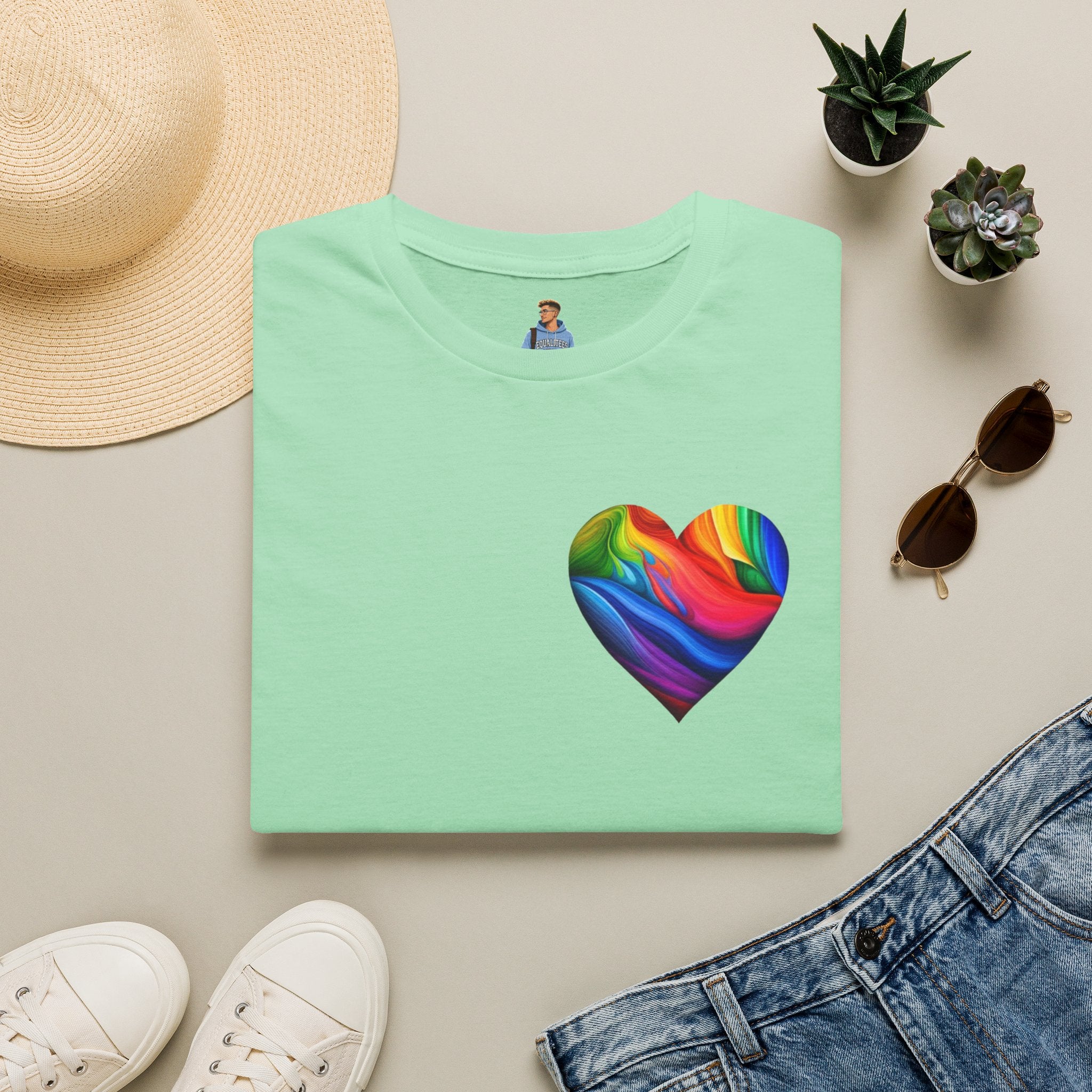 Pride Heart Design T-shirt