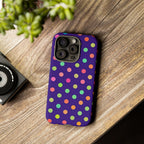 Colorful Polka Dot Tough Phone Case for iPhone