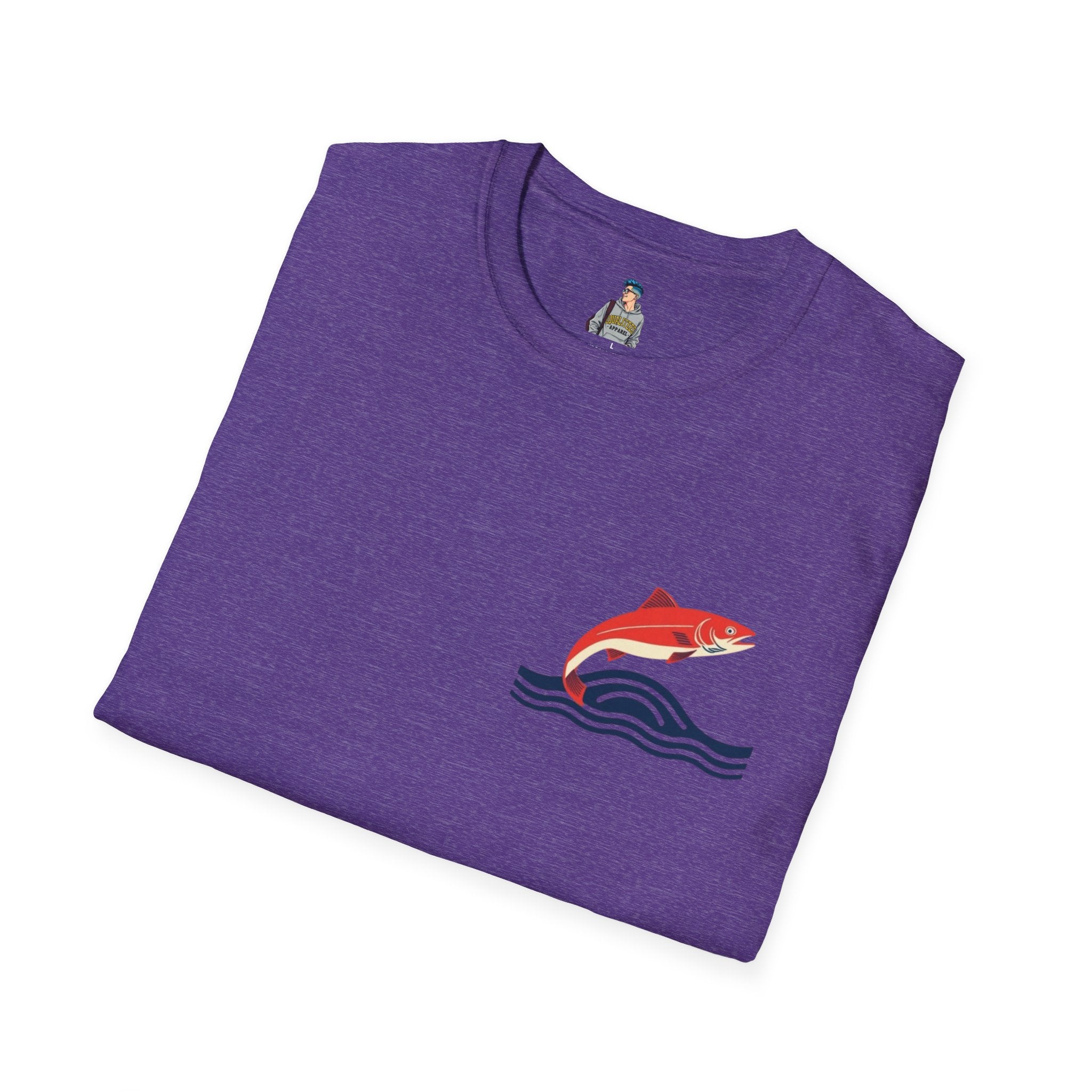 Jumping Salmon Native Pride Softstyle Unisex T-shirt