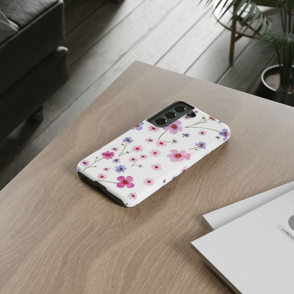 Pink Wildflower Tough Case for Android